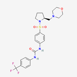 N-[4-({(2S)-2-[(morpholin-4-yl)methyl]pyrrolidin-1-yl}sulfonyl)phenyl]-N'-[4-(trifluoromethyl)phenyl]urea