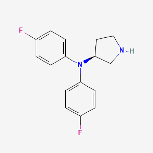 molecular formula C16H16F2N2 B10830168 Lafadofensine CAS No. 914989-90-5