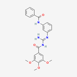 N-(N-(3-Benzamidophenyl)carbamimidoyl)-3,4,5-trimethoxybenzamide