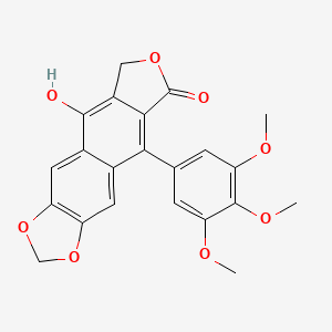 molecular formula C22H18O8 B10830276 Tetradehydropodophyllotoxin 