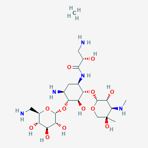 molecular formula C23H47N5O12 B10830323 Sch 21420 (sulfate) 