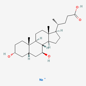 molecular formula C24H40NaO4 B10830414 Ursodeoxycholic acid sodium 