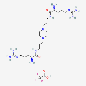 molecular formula C24H49F3N12O4 B10830474 Ciraparantag (trifluoroacetate salt) 