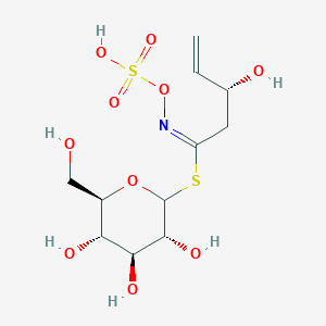 molecular formula C11H19NO10S2 B10830494 [(3R,4S,5S,6R)-3,4,5-trihydroxy-6-(hydroxymethyl)oxan-2-yl] (1E,3R)-3-hydroxy-N-sulfooxypent-4-enimidothioate 