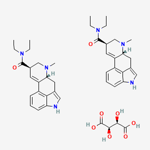 molecular formula C44H56N6O8 B10830571 LSD (L-hemitartrate) (solution) 