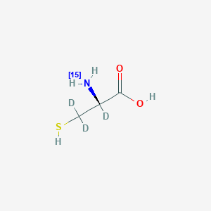 molecular formula C3H7NO2S B10830585 L-Cysteine-15N,d3 