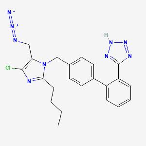 molecular formula C22H22ClN9 B10830609 Losartan Azide CAS No. 727718-93-6