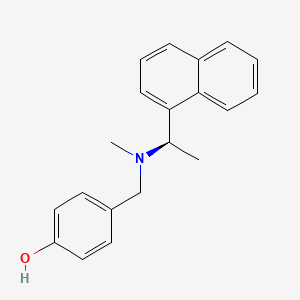 4-({methyl[(1R)-1-(naphthalen-1-yl)ethyl]amino}methyl)phenol