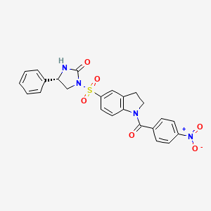 (S)-(+)-4-phenyl-1-[N-(4-nitrobenzoyl)-indoline-5-sulfonyl]-4,5-dihydro-2-imidazolone