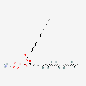 molecular formula C43H76NO8P B10830690 2-azaniumylethyl [(2R)-2-[(5E,8E,11E,14E,17E)-icosa-5,8,11,14,17-pentaenoyl]oxy-3-octadecanoyloxypropyl] phosphate 