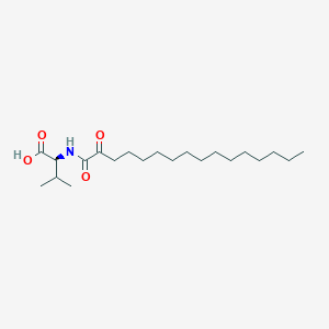 molecular formula C21H39NO4 B10830697 (2S)-3-methyl-2-(2-oxohexadecanoylamino)butanoic acid 