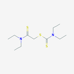 molecular formula C11H22N2S3 B10830739 (Diethylthiocarbamoyl)methylene diethylcarbamodithioate 