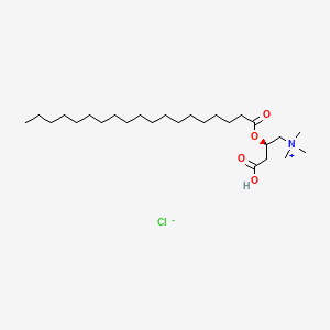 molecular formula C26H52ClNO4 B10830799 [(2R)-3-carboxy-2-nonadecanoyloxypropyl]-trimethylazanium;chloride 