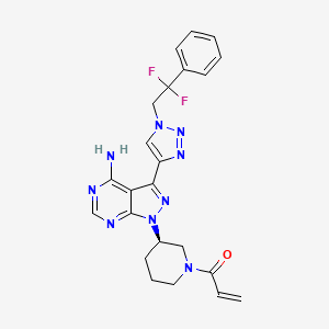 1-[(3R)-3-[4-amino-3-[1-(2,2-difluoro-2-phenylethyl)triazol-4-yl]pyrazolo[3,4-d]pyrimidin-1-yl]piperidin-1-yl]prop-2-en-1-one