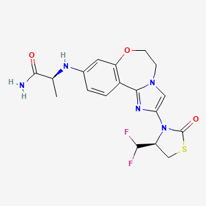 molecular formula C18H19F2N5O3S B10830835 Vulolisib CAS No. 2390105-79-8