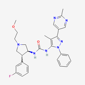 molecular formula C29H32FN7O2 B10830844 Anizatrectinib CAS No. 1824664-89-2