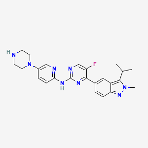 molecular formula C24H27FN8 B10830849 Culmerciclib CAS No. 2004705-28-4