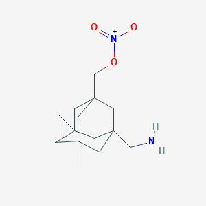 [3-(Aminomethyl)-5,7-dimethyl-1-adamantyl]methyl nitrate