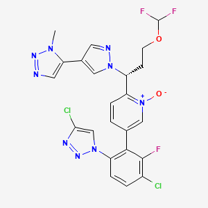 molecular formula C23H18Cl2F3N9O2 B10830945 FXIa inhibitor 3f 