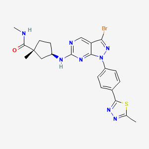 molecular formula C22H23BrN8OS B10830997 Gcn2-IN-7 