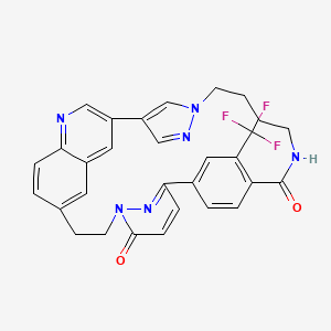 13-(trifluoromethyl)-4,5,10,20,27,32-hexazahexacyclo[21.5.3.212,15.12,5.116,20.026,30]pentatriaconta-1(28),2(35),3,12,14,16(32),17,23(31),24,26,29,33-dodecaene-11,19-dione