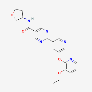 molecular formula C21H21N5O4 B10831021 Ervogastat CAS No. 2186700-33-2