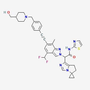 molecular formula C37H37F2N7O2S B10831028 EGFR inhibitor 57 