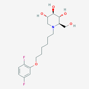 (2R,3R,4R,5S)-1-[6-(2,5-difluorophenoxy)hexyl]-2-(hydroxymethyl)piperidine-3,4,5-triol