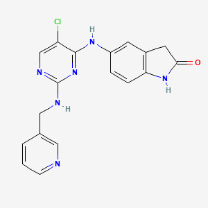 molecular formula C18H15ClN6O B10831097 Bcl6-IN-7 