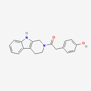 2-(4-Hydroxyphenyl)-1-(1,3,4,9-tetrahydropyrido[3,4-b]indol-2-yl)ethanone