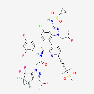 molecular formula C41H36ClF8N7O5S2 B10831186 CA inhibitor 1 