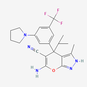 molecular formula C22H24F3N5O B10831203 Shmt-IN-2 