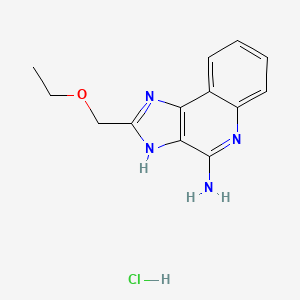 molecular formula C13H15ClN4O B10831230 CL097 (hydrochloride) 