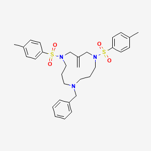 molecular formula C31H39N3O4S2 B10831247 Cyclotriazadisulfonamide 