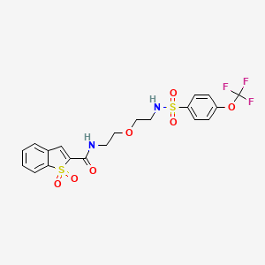 molecular formula C20H19F3N2O7S2 B10831353 Scp1-IN-1 