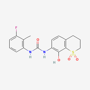 molecular formula C17H17FN2O4S B10831355 CXCR2 antagonist 2 