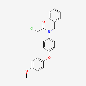 molecular formula C22H20ClNO3 B10831369 N-Benzyl-2-chloro-N-(4-(4-methoxyphenoxy)phenyl)acetamide 