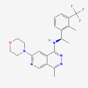 molecular formula C22H24F3N5O B10831388 Sos1-IN-11 