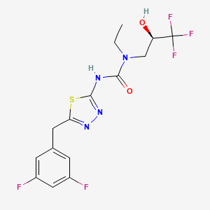 molecular formula C15H15F5N4O2S B10831404 MrgprX2 antagonist-1 