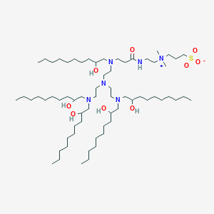 3-[2-[3-[2-[bis[2-[bis(2-hydroxydecyl)amino]ethyl]amino]ethyl-(2-hydroxydecyl)amino]propanoylamino]ethyl-dimethylazaniumyl]propane-1-sulfonate