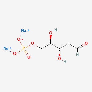 molecular formula C5H9Na2O7P B10831482 2-Deoxyribose 5-phosphate (disodium) 