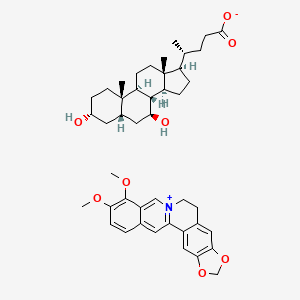 molecular formula C44H57NO8 B10831510 Berberine ursodeoxycholate CAS No. 1868138-66-2