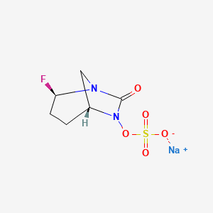 sodium;[(2R,5R)-2-fluoro-7-oxo-1,6-diazabicyclo[3.2.1]octan-6-yl] sulfate