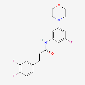 3-(3,4-difluorophenyl)-N-(3-fluoro-5-morpholin-4-ylphenyl)propanamide