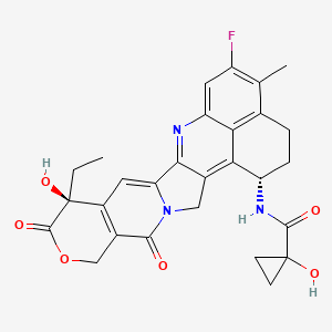 molecular formula C28H26FN3O6 B10831582 Exatecan-amide-cyclopropanol 