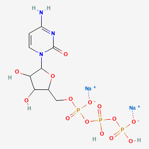 molecular formula C9H14N3Na2O14P3 B10831725 Cytidine triphosphate (disodium) 