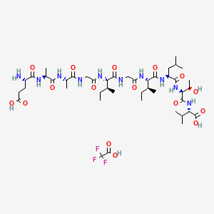 molecular formula C44H75F3N10O16 B10831797 MART-1 (26-35) (human) (TFA) 