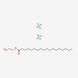 molecular formula C22H48O3 B10831809 2-Hydroxyethyl octadecanoate;methane 