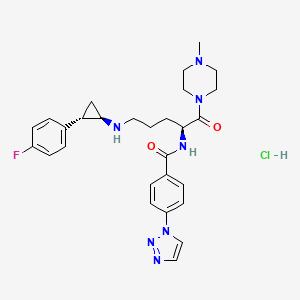 molecular formula C28H35ClFN7O2 B10831836 Bomedemstat (hydrochloride) 