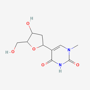 molecular formula C10H14N2O5 B10831887 5-[4-Hydroxy-5-(hydroxymethyl)oxolan-2-yl]-1-methylpyrimidine-2,4-dione 